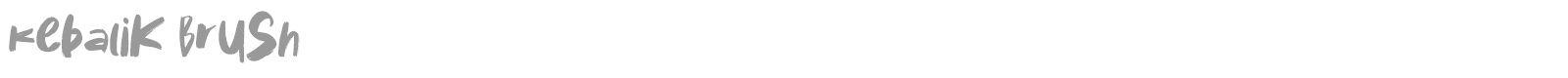 Kebalik Brush font preview